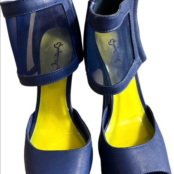 Blue high heel shoes, excellent condition - Picture 4 of 6